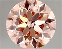 Lab Created Diamond 4.48 Carats, Round with very good Cut, VIVID  PINK Color, vs1 Clarity and Certified by IGI