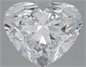 2.51 Carats, Heart D Color, VS1 Clarity and Certified by GIA