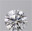 Lab Created Diamond 1.02 Carats, Round with Ideal Cut, E Color, VVS2 Clarity and Certified by IGI