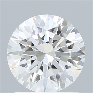 Picture of Lab Created Diamond 1.33 Carats, Round with Ideal Cut, E Color, VVS2 Clarity and Certified by IGI