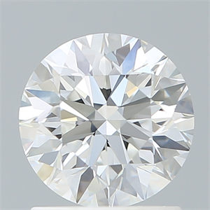 Picture of Lab Created Diamond 1.27 Carats, Round with Excellent Cut, E Color, VVS2 Clarity and Certified by IGI