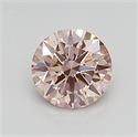Lab Created Diamond 0.71 Carats, Round with ideal Cut, INTENSE  PINK Color, vvs2 Clarity and Certified by IGI
