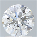 Lab Created Diamond 1.25 Carats, Round with Ideal Cut, D Color, VVS2 Clarity and Certified by IGI
