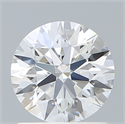 Lab Created Diamond 1.21 Carats, Round with Excellent Cut, D Color, VVS2 Clarity and Certified by IGI