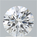 Lab Created Diamond 1.24 Carats, Round with Ideal Cut, D Color, VVS2 Clarity and Certified by IGI