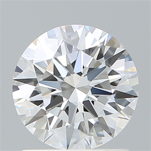 Picture of Lab Created Diamond 1.24 Carats, Round with Ideal Cut, D Color, VVS2 Clarity and Certified by IGI
