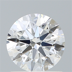 Picture of Lab Created Diamond 1.09 Carats, Round with Ideal Cut, E Color, VVS2 Clarity and Certified by IGI