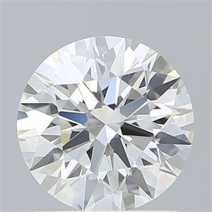 Picture of Lab Created Diamond 1.35 Carats, Round with Ideal Cut, D Color, VVS2 Clarity and Certified by IGI