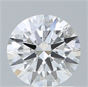 Lab Created Diamond 1.33 Carats, Round with Excellent Cut, D Color, VVS2 Clarity and Certified by IGI