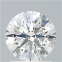 Lab Created Diamond 1.45 Carats, Round with Excellent Cut, D Color, VVS2 Clarity and Certified by IGI