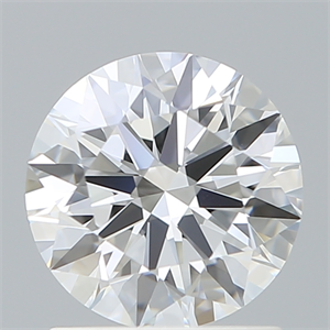 Picture of Lab Created Diamond 1.36 Carats, Round with Ideal Cut, D Color, VVS2 Clarity and Certified by IGI