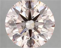 Picture of Lab Created Diamond 4.02 Carats, Round with ideal Cut, FANCY  PINK Color, vs1 Clarity and Certified by IGI