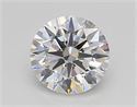 Lab Created Diamond 1.02 Carats, Round with Excellent Cut, E Color, VVS2 Clarity and Certified by GIA
