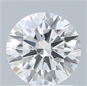 Lab Created Diamond 1.38 Carats, Round with Ideal Cut, E Color, VVS2 Clarity and Certified by IGI
