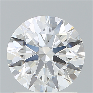 Picture of Lab Created Diamond 1.29 Carats, Round with Ideal Cut, D Color, VVS2 Clarity and Certified by IGI