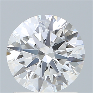 Picture of Lab Created Diamond 1.35 Carats, Round with Ideal Cut, E Color, VVS1 Clarity and Certified by IGI