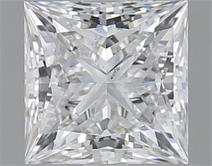Picture of 1.50 Carats, Princess D Color, SI1 Clarity and Certified by GIA