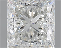 1.50 Carats, Princess J Color, VS2 Clarity and Certified by GIA