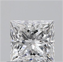 0.62 quilates, Princesa , Color D, claridad SI1 y certificado por GIA