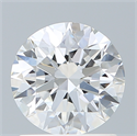 Del inventario de diamantes de laboratorio, 1.25 quilates, Redondo , Color E, claridad VVS2 y certificado IGI