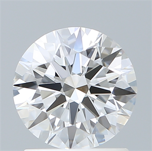 Picture of Lab Created Diamond 1.27 Carats, Round with Ideal Cut, D Color, VS1 Clarity and Certified by IGI