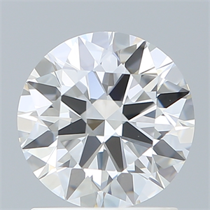 Picture of Lab Created Diamond 1.34 Carats, Round with Ideal Cut, E Color, VVS2 Clarity and Certified by IGI