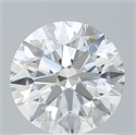 Lab Created Diamond 1.26 Carats, Round with Excellent Cut, D Color, VVS1 Clarity and Certified by IGI