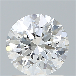 Picture of Lab Created Diamond 1.29 Carats, Round with Excellent Cut, E Color, VVS2 Clarity and Certified by IGI