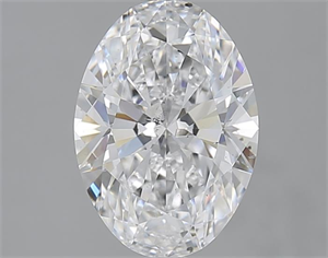 Picture of 2.50 Carats, Oval D Color, SI1 Clarity and Certified by GIA