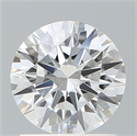 Lab Created Diamond 1.21 Carats, Round with Ideal Cut, D Color, VVS2 Clarity and Certified by IGI