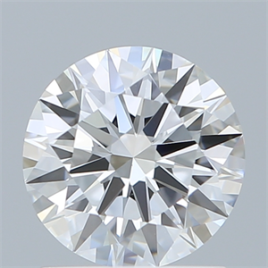 Picture of Lab Created Diamond 1.26 Carats, Round with Ideal Cut, D Color, VVS2 Clarity and Certified by IGI