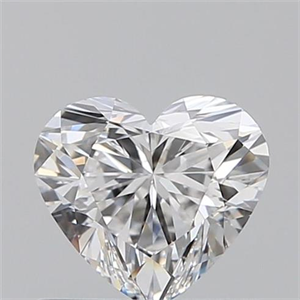 Picture of 0.52 Carats, Heart E Color, VVS2 Clarity and Certified by GIA