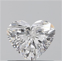 0.50 Carats, Heart E Color, VS2 Clarity and Certified by GIA