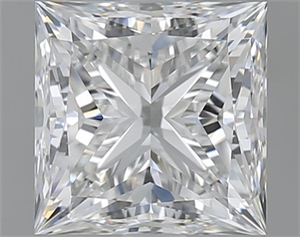 Picture of 1.80 Carats, Princess F Color, VVS1 Clarity and Certified by GIA