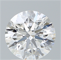 Lab Created Diamond 1.41 Carats, Round with Excellent Cut, E Color, VVS2 Clarity and Certified by IGI