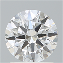 Lab Created Diamond 1.33 Carats, Round with Ideal Cut, D Color, VVS2 Clarity and Certified by IGI