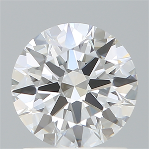 Picture of Lab Created Diamond 1.33 Carats, Round with Ideal Cut, D Color, VVS2 Clarity and Certified by IGI