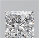 0.90 Carats, Princess D Color, VS1 Clarity and Certified by GIA