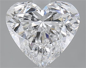 Picture of 2.00 Carats, Heart D Color, SI1 Clarity and Certified by GIA