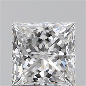 Picture of 0.90 Carats, Princess E Color, SI1 Clarity and Certified by GIA