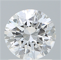 Lab Created Diamond 1.22 Carats, Round with Excellent Cut, D Color, VVS2 Clarity and Certified by IGI