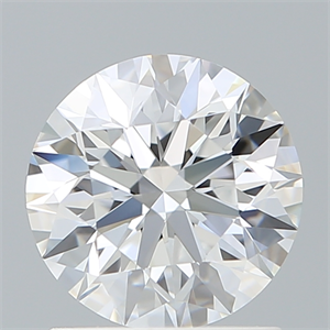 Picture of Lab Created Diamond 1.34 Carats, Round with Excellent Cut, D Color, VVS2 Clarity and Certified by IGI
