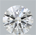 Del inventario de diamantes de laboratorio, 1.35 quilates, Redondo , Color E, claridad VVS2 y certificado IGI