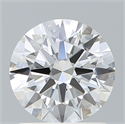 Lab Created Diamond 1.34 Carats, Round with Ideal Cut, E Color, VVS1 Clarity and Certified by IGI