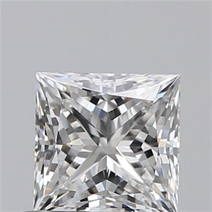 Picture of 0.61 Carats, Princess E Color, VS2 Clarity and Certified by GIA