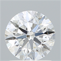 Lab Created Diamond 1.33 Carats, Round with Excellent Cut, D Color, VVS2 Clarity and Certified by IGI