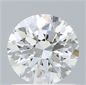 Lab Created Diamond 1.09 Carats, Round with Excellent Cut, D Color, VS1 Clarity and Certified by IGI