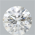 Lab Created Diamond 1.42 Carats, Round with Excellent Cut, D Color, VVS2 Clarity and Certified by IGI