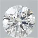 Lab Created Diamond 1.09 Carats, Round with Ideal Cut, E Color, VVS2 Clarity and Certified by IGI