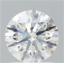 Lab Created Diamond 1.31 Carats, Round with Excellent Cut, E Color, VVS2 Clarity and Certified by IGI